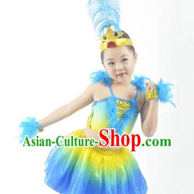 Custom Made Chinese Modern Group Dance Costumes for Kids