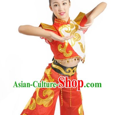 Custom Made Chinese Group Dance Costumes Team Dance Costumes for Women