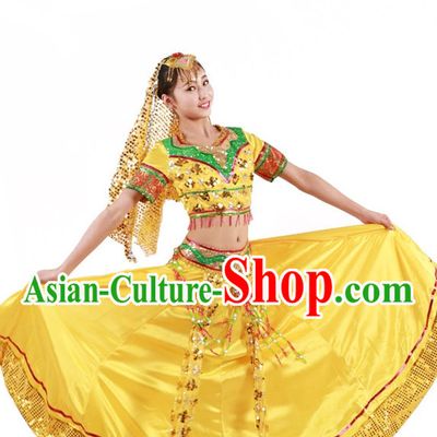 Custom Made Chinese Indian Group Dance Costumes for Women