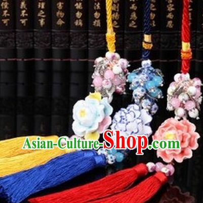 Chinese Ancient Costumes Royal Jade Wearing Accessories Three Pieces Set