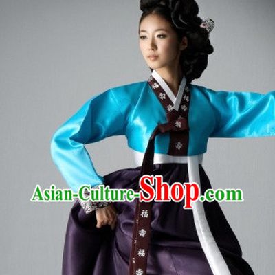 Korean Women Fashion Traditional Hanboks Costumes Complete Set