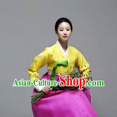 Korean Women Fashion Traditional Hanbok Wedding Dresses Complete Set