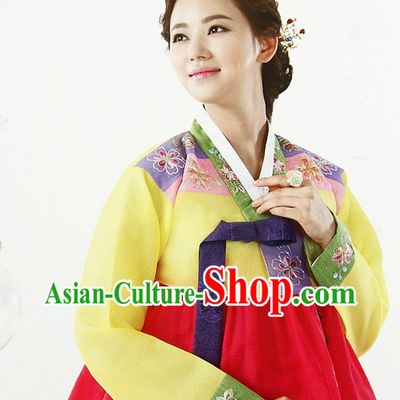 Korean Fashion Traditional Mother Dresses Complete Set for Women