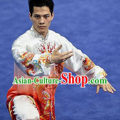 Top Asian Chinese Male Tai Chi Qi Gong Yoga Uniform