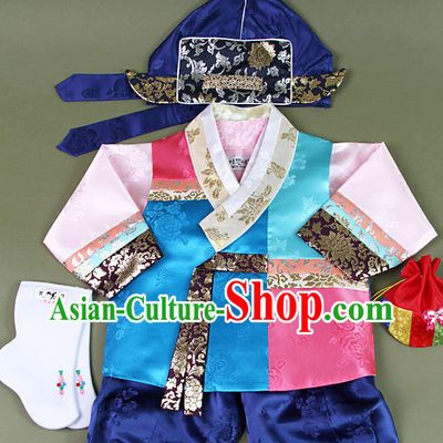 Top Korean Hanbok National Costumes Complete Set for Kids