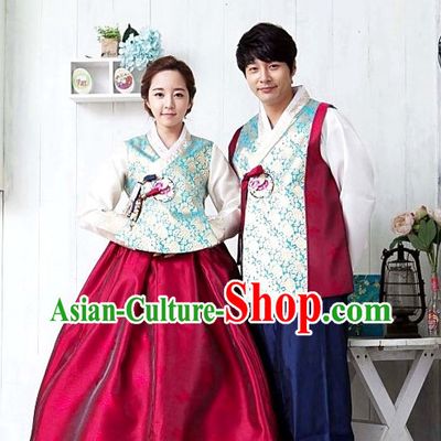 Top Korean Official Hanbok Wedding Dresses for Men and Women