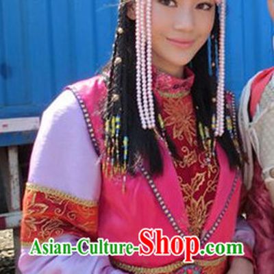 Mongolian Princess Clothing and Hat Complete Set