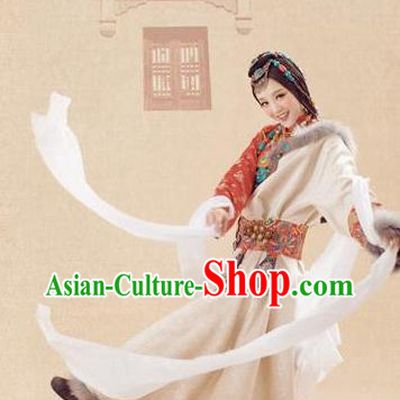 Asian Fashion Wholesale Tibetan Princess Clothing and Hair Accessories Complete Set for Women