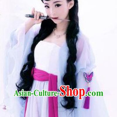 Asian Fashion Butterfly Fairy Costumes and Hair Accessories Complete Set for Women