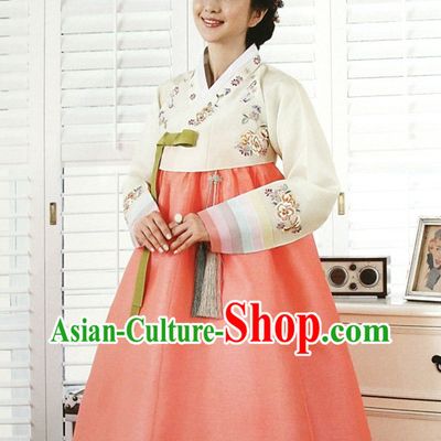 Top Korean Ladies Official Reception Hanbok Dresses Complete Set