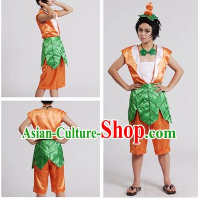 Chinese Cartoon Character Gourd Dolls Costumes for Men or Kids