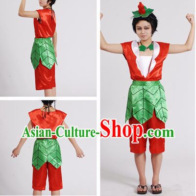 Chinese Cartoon Character Gourd Dolls Costume for Men or Kids