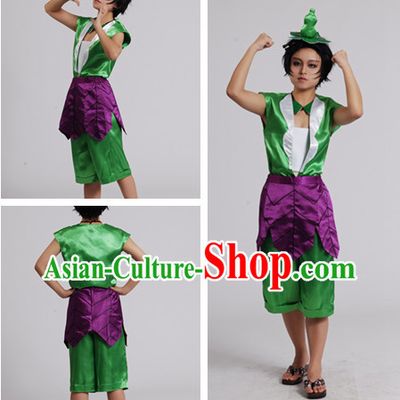 Chinese Cartoon Character Gourd Doll Outfits for Men or Kids