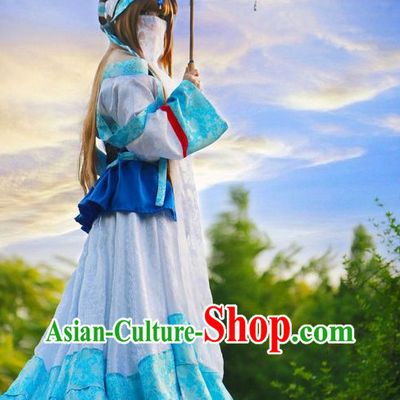 Asian Princess Hanfu Costumes Complete Set for Women