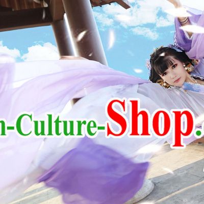 Chinese Costumes Traditional Clothing China Shop Purple Lady Classical Dance Costumes