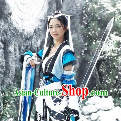 Chinese Costumes Traditional Clothing China Shop Female Fighter Cosplay Halloween Costumes