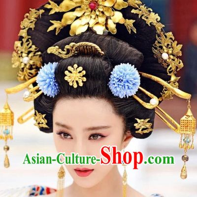 Tang Dynasty Style Chinese Empress Hair Accessories Hair Extension
