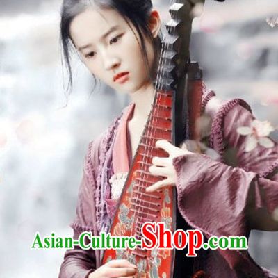 Chinese Ancient Singer Costumes Complete Set for Women