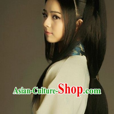 Chinese Traditional Style Long Black Wig