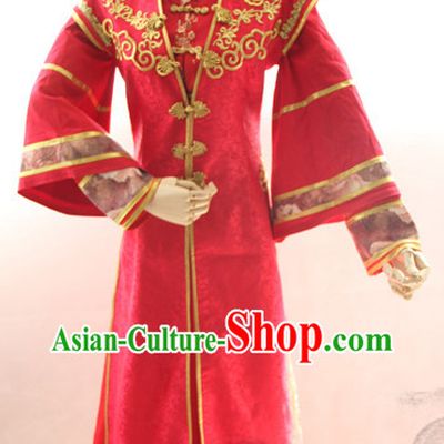 Chinese Costume Asian Fashion China Civilization Medieval Costumes Red Bridegroom Dress