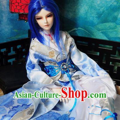Asian Fashion Chinese Imperial Prince Costumes Hanfu Dresses Complete Set for Men