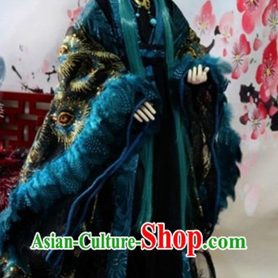 Asia Fashion China Civilization Chinese Emperor Costumes and Hair Jewelry Complete Set