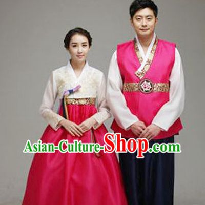 Korean Traditional Hanbok Formal Dresses Special Occasion Dresses for Couple