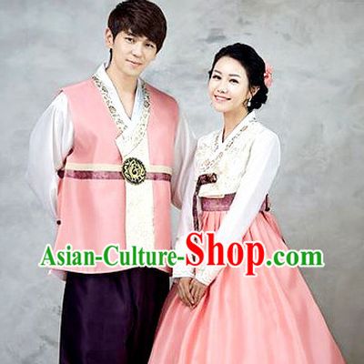 Korean Traditional Hanbok Formal Dresses Special Occasion Dresses for Couple