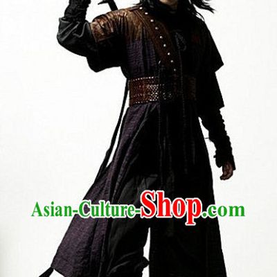 Asian Fashion Black Swordman Costume Complete Set for Men