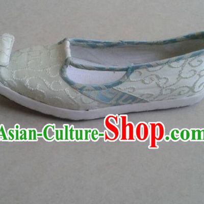 Handmade Chinese Traditional Hanfu Fabric Shoes Footwear