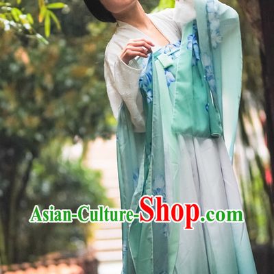Asian Fashion Oriental Dresses Chinese Hanfu Plus Size Classy Dress Complete Set
