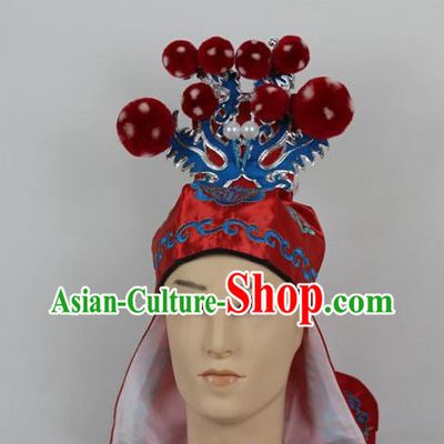 Oriental China Stage Performance Superhero General Hat