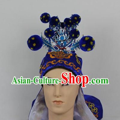 Oriental China Stage Performance Superhero General Hat