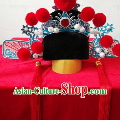 Oriental Chinese Auspicious Traditional Wedding Bridegroom Hat for Men
