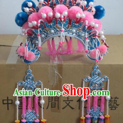 Oriental Chinese Traditional Mu Guiying Hua Mulan Phoenix Coronet Hat