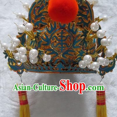 Oriental Chinese Traditional Opera Emperor Imperial Hat