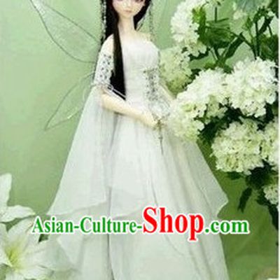 Chinese Fairy Costumes and Hair Accessories Complete Set for Women