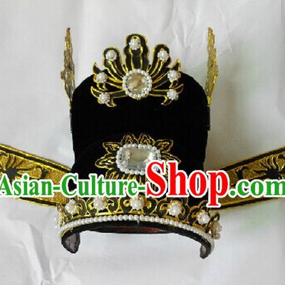 Chinese Traditional Peking Opera Black Official Hat