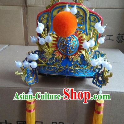 Chinese Traditional Opera Emperor Dragon Hat
