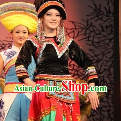 Oriental Clothing Chinese Ethnic Dance Costumes and Headdresses Cheap Dance Costumes online