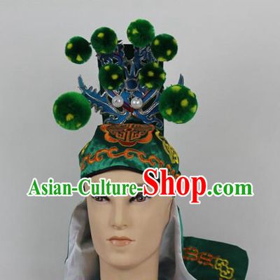Chinese Traditional Peking Opera General Wusheng Hat
