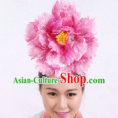 Chinese Classical Dance Big Peony Hair Decoration