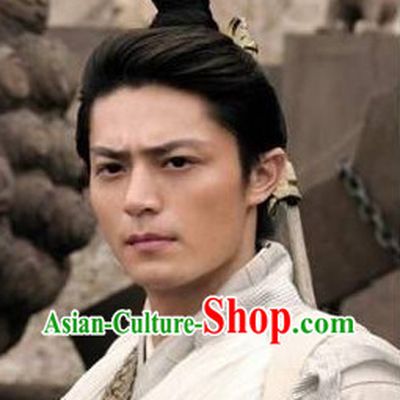 Chinese Classical Gu Zhuang Male Black Wig