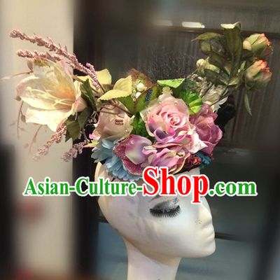 Custom Made Designer Flower Hair Fascinators Hair Slides Headpieces Hair Ornaments