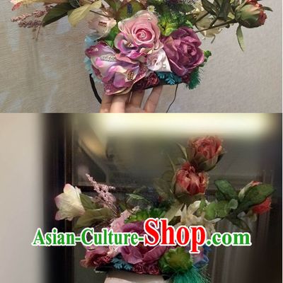 Custom Made Designer Flower Hair Fascinators Hair Slides Headpieces Hair Ornaments