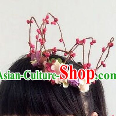 Custom Made Designer Flower Handmade Hair Fascinators Hair Slides Headpieces Hair Ornaments Set