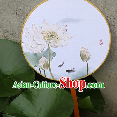 Chinese Traditional Lotus Fan