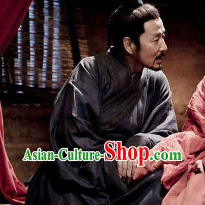 Chinese Ancient Scholar Civilian Black Wig for Men
