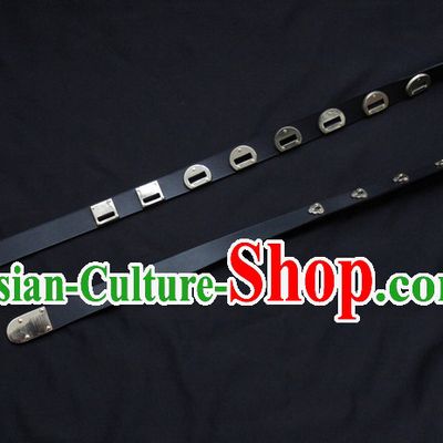 Chinese Ancient Long Black Feather Belt