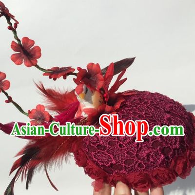 Custom Made Designer Handmade Bird Hair Fascinators Hair Slides Headpieces Hair Ornaments Set